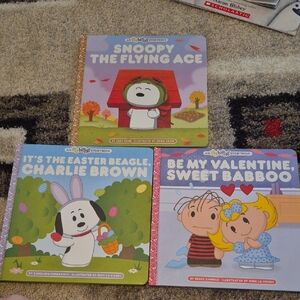 Hallmark Peanuts Storybooks Set - Snoopy, Charlie Brown, Valentine's Day